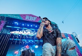 Anuel AA, en un concierto el Reggaeton Beach Festival