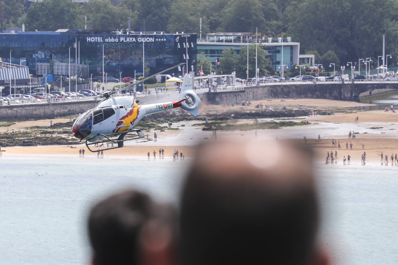 Deslumbrante ensayo del Festival Aéreo de Gijón