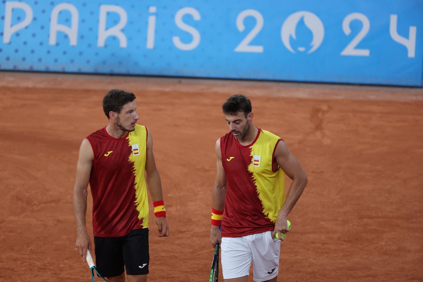 Los españoles Pablo Carreño y Marcel Granollers.