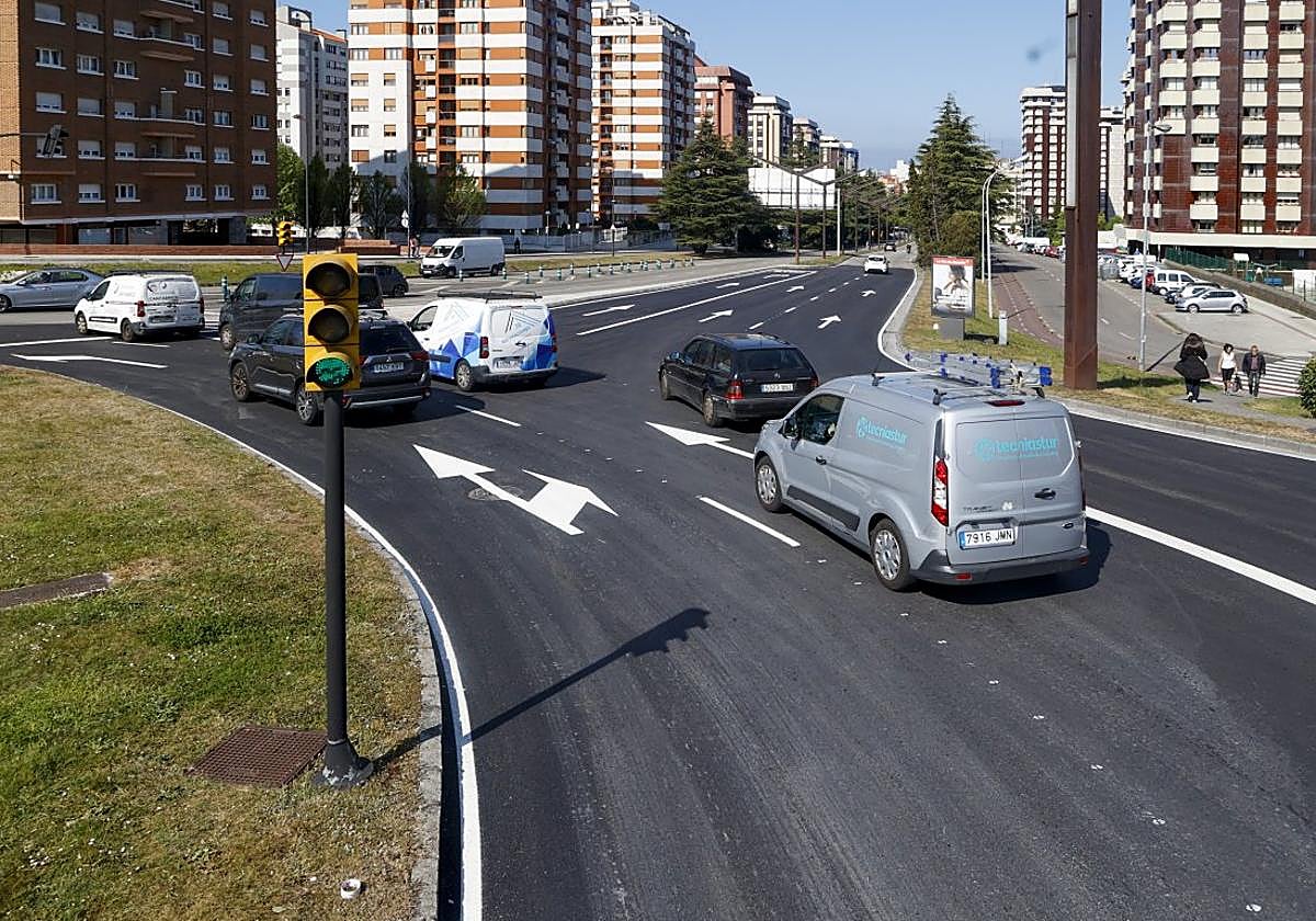 Glorieta de Foro, cuya señalización se va a mejorar.