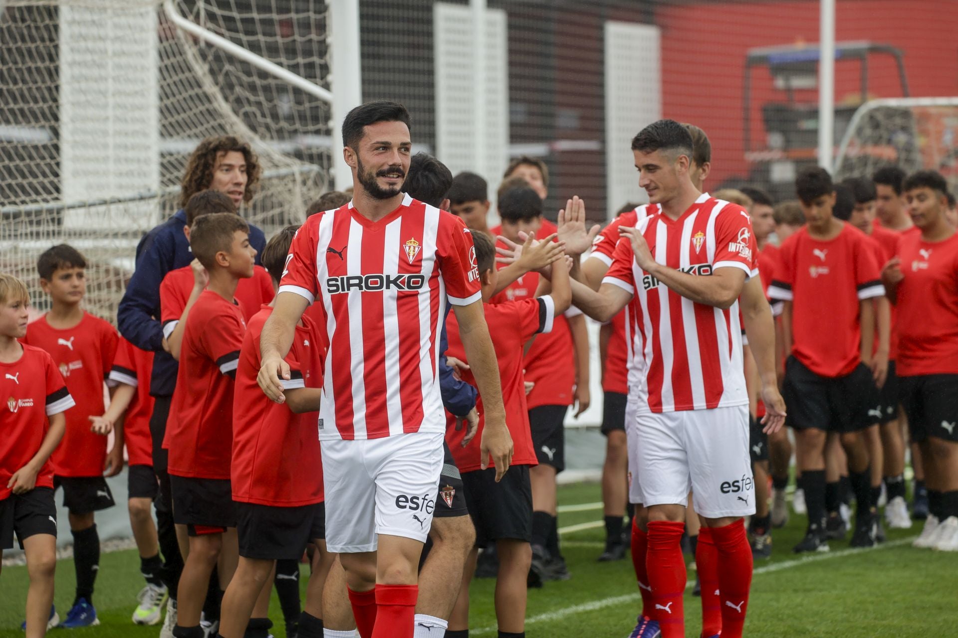 Presentación del Sporting: Lander Olaetxea, Eric Cubela y Jesús Bernal