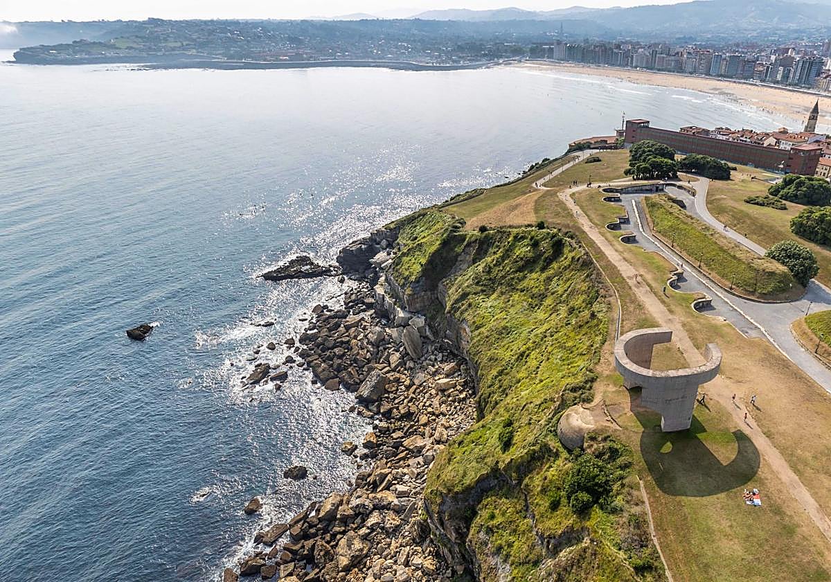 Vista aérea del cerro de Santa Catalina.