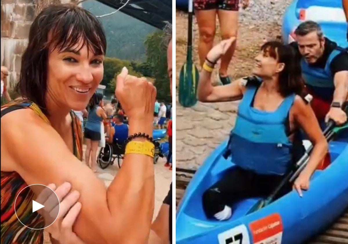 Irene Villa, una palista más en el Descenso del Sella: «Ha sido una experiencia increíble»