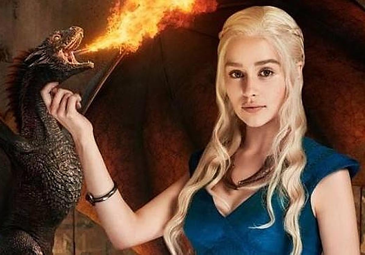Emilia Clarke, actriz británica, en el papel de Daenerys Targaryen.