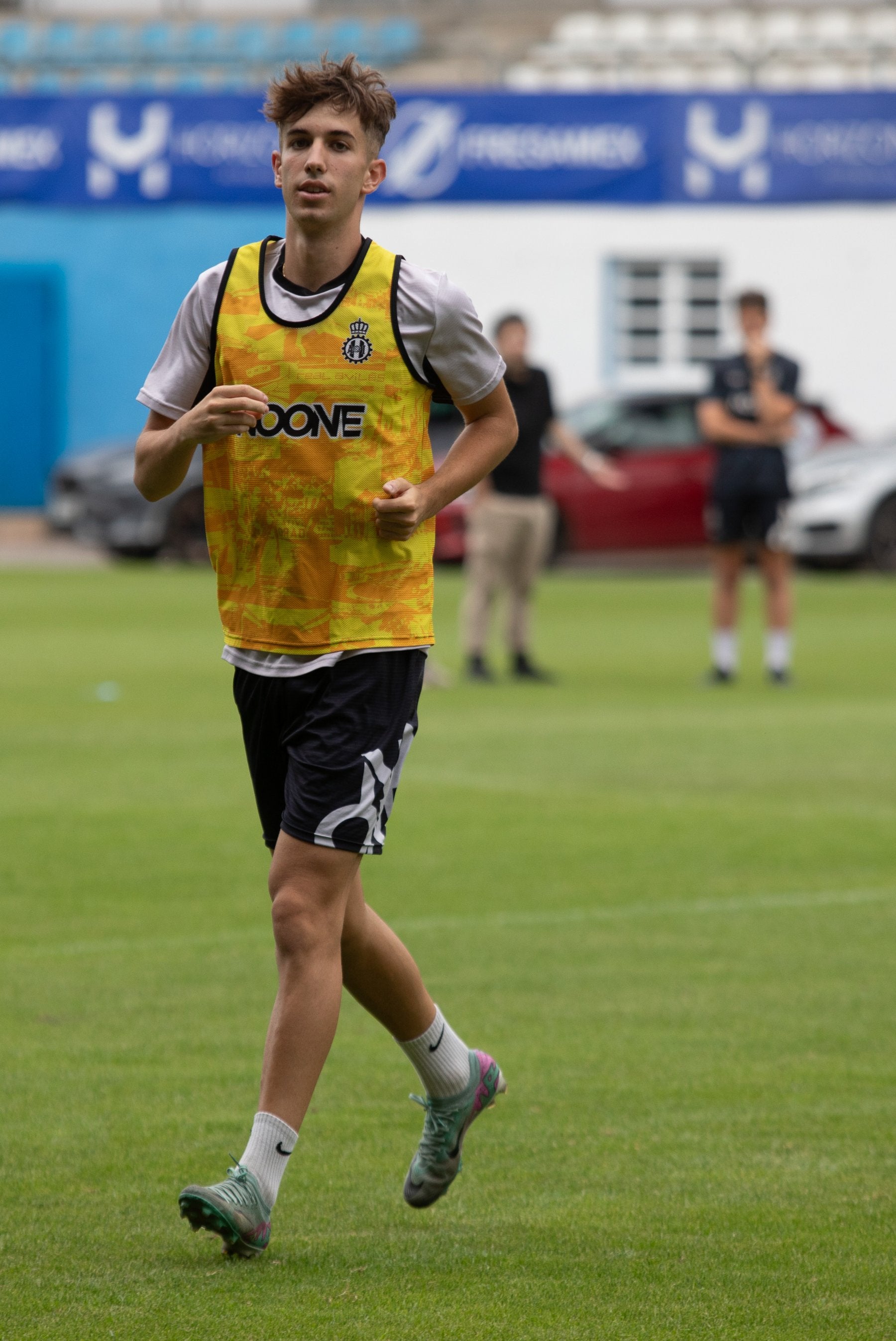 Miguel Sierra, ayer por la tarde en el Suárez Puerta.