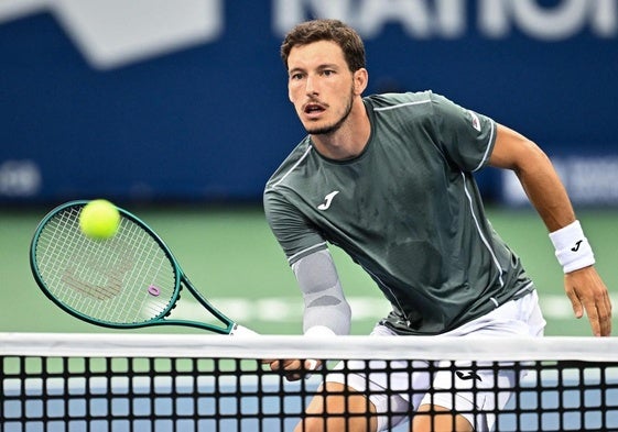 Pablo Carreño durante su partido ante Marozsan