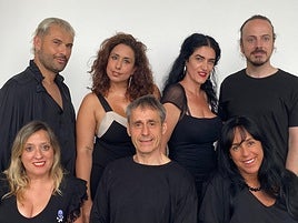 Pedro Durán, Nerea Vázquez, Gemma de Luis y Luis Alija, arriba. Debajo, Arantxa Fernández Ramos, Carlos Dávila y Laura Iglesia.