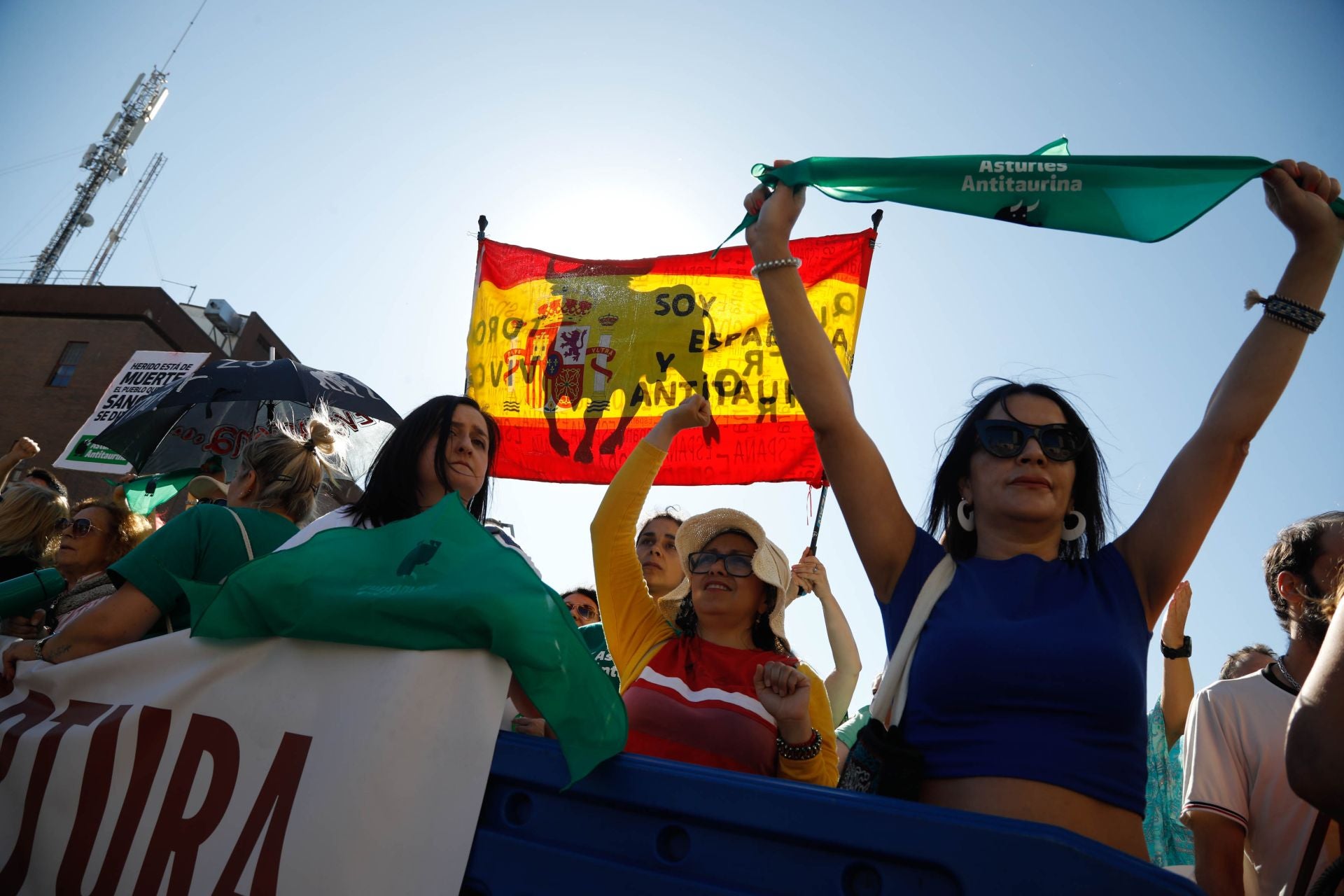 Manifestación antitaurina en Gijón