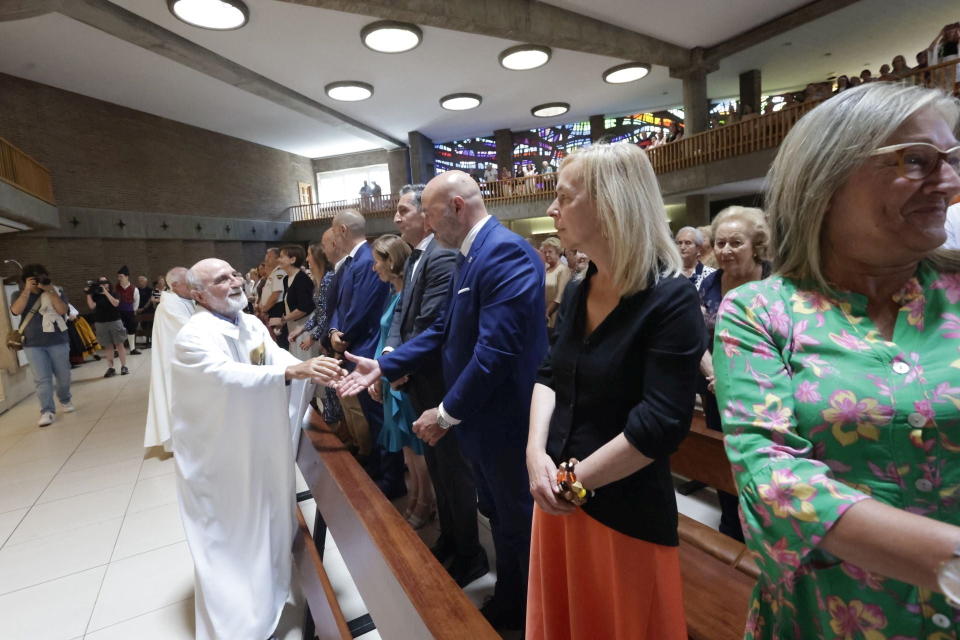 Carmen Moriyón asiste a la misa por el día de Begoña