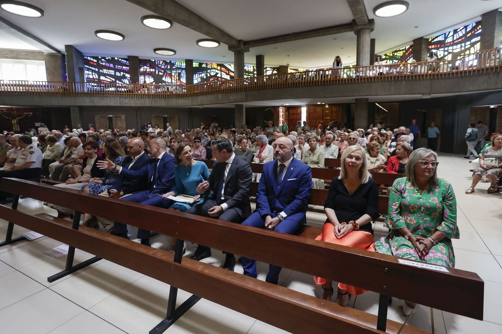 Carmen Moriyón asiste a la misa por el día de Begoña