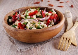 Ensalada de alubias.