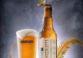 Caja de 12 botellas ORDUM LAGER, cerveza rubia hecha en Asturias por 13,50€