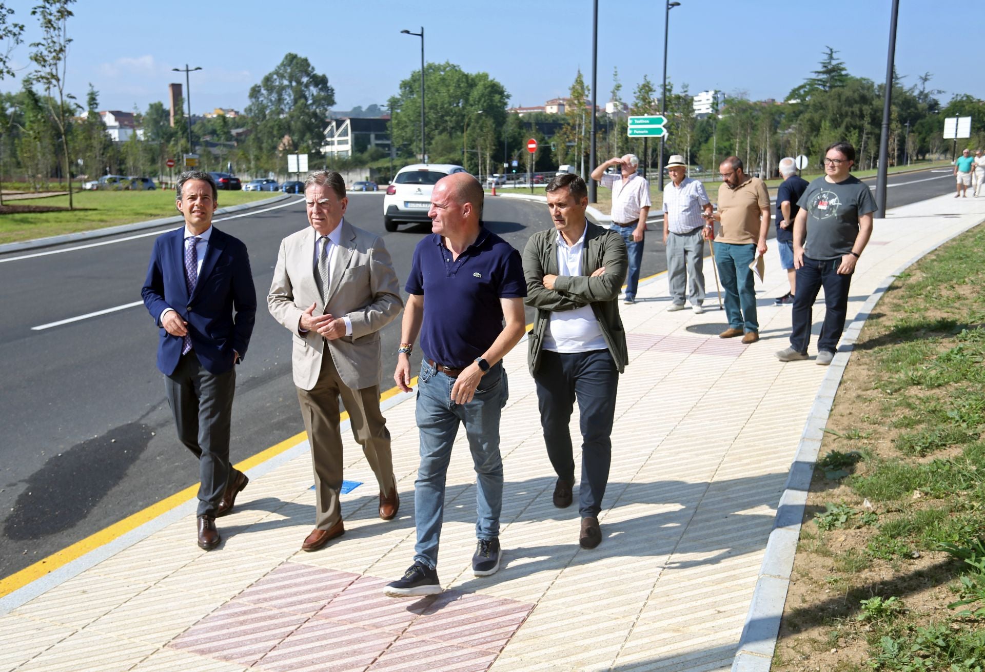 Nacho Cuesta, Alfredo Canteli, Adolfo Onís y Tomás Mediavilla.