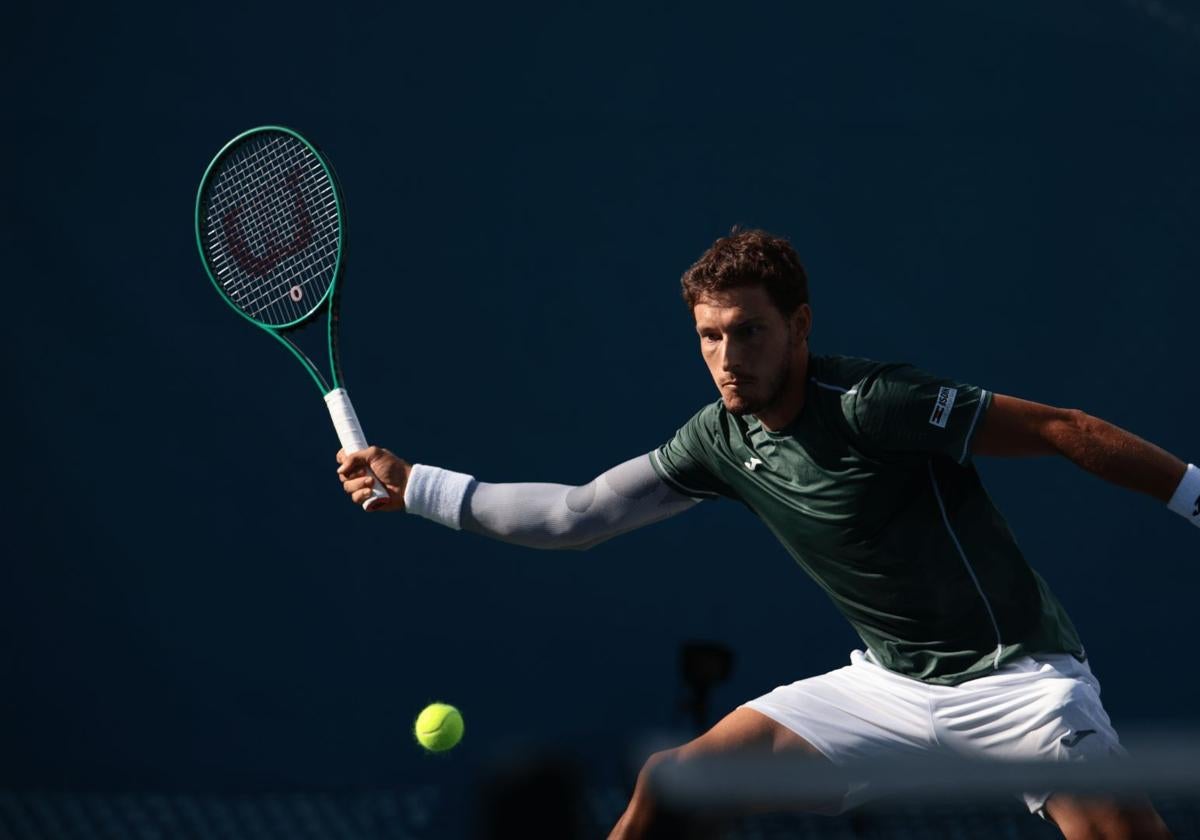 Pablo Carreño, durante uno de sus partidos en Winston-Salem