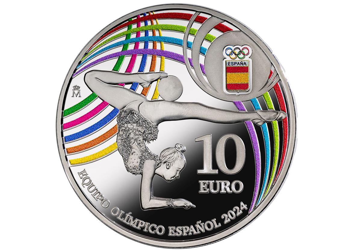 La moneda conmemorativa de la participación de España en los Juegos Olímpicos de París 2024.