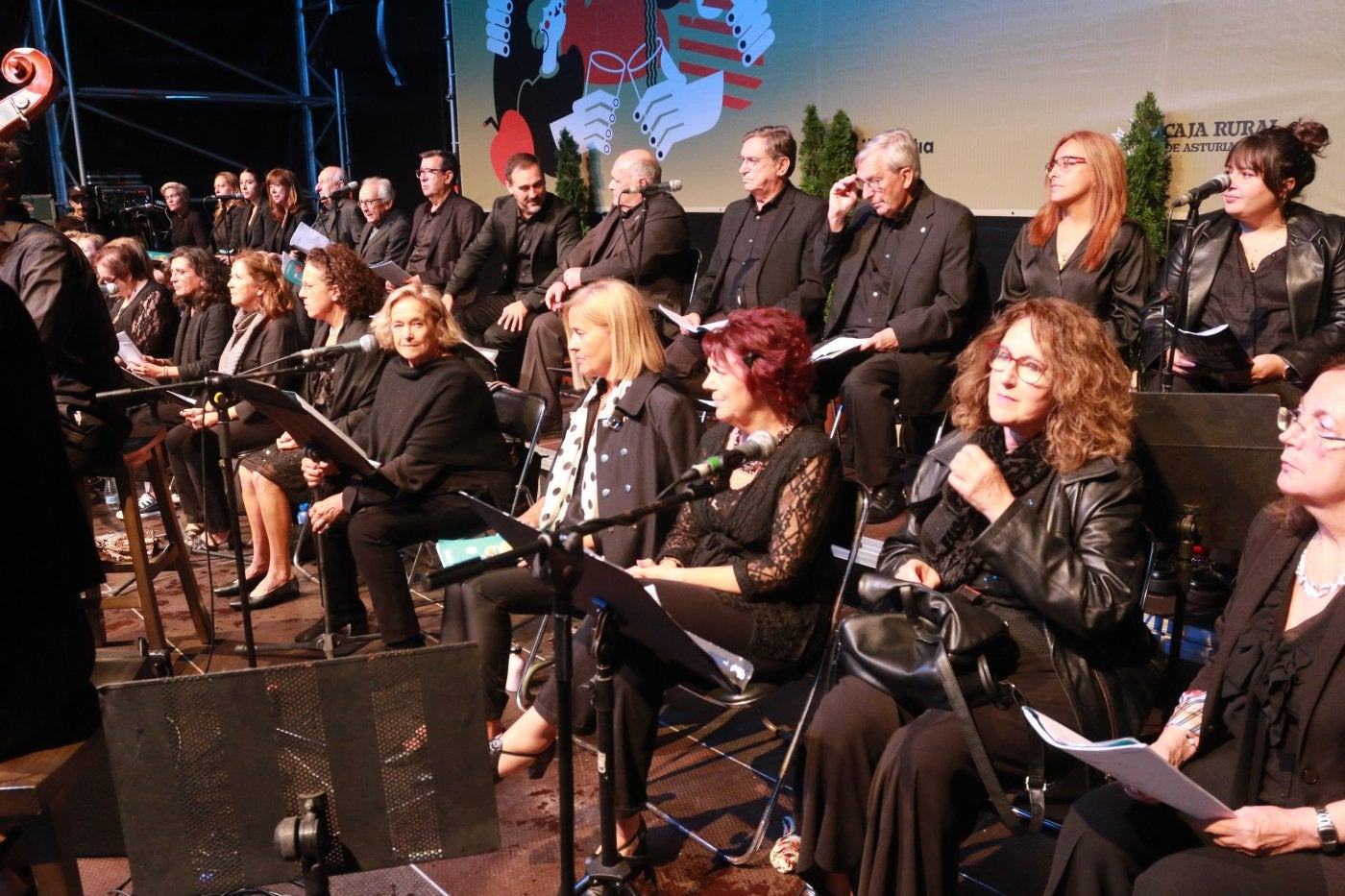 Los Cancios de Chigre el año pasado tuvieron que desafiar a la lluvia, que no dio tregua.