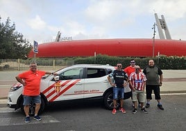 Desde la izquierda, ayer, Humberto Merediz, Xuacu Rodríguez, Borja García, Modesto Varela y Nacho Pérez.