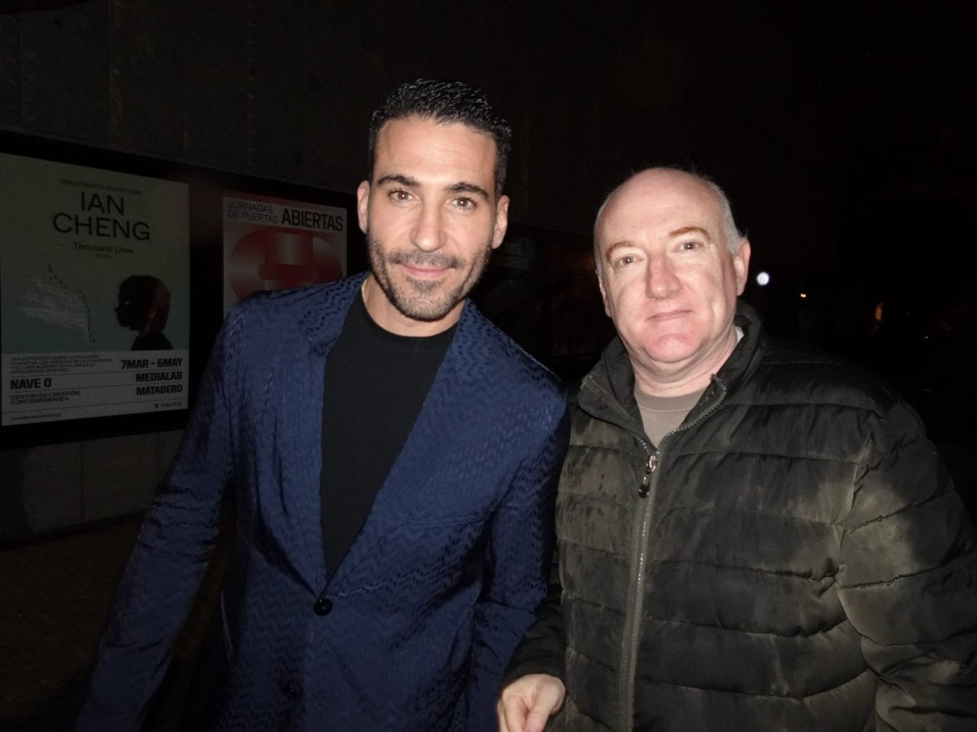 Javier Alonso junto a Miguel Ángel Silvestre.