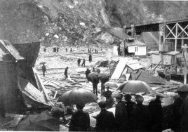 22 personas fallecieron en 1913 al caerles toneladas de roca durante una voladura en la Campa Torres.