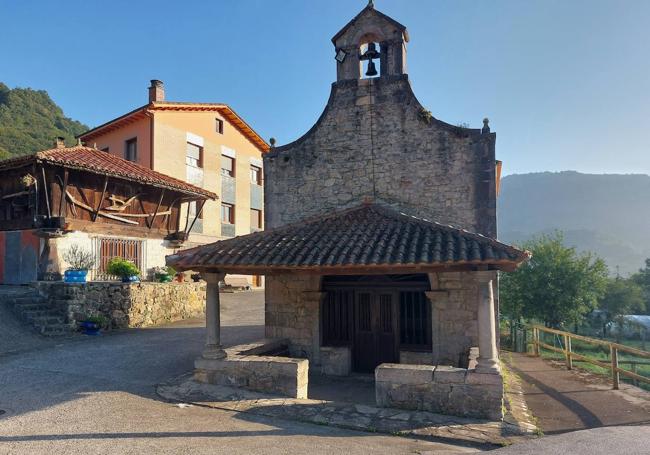 Ermita de San Roque en Villamorey: aquí comienza el curso del PR que sigue esta ruta casi todo el trayecto