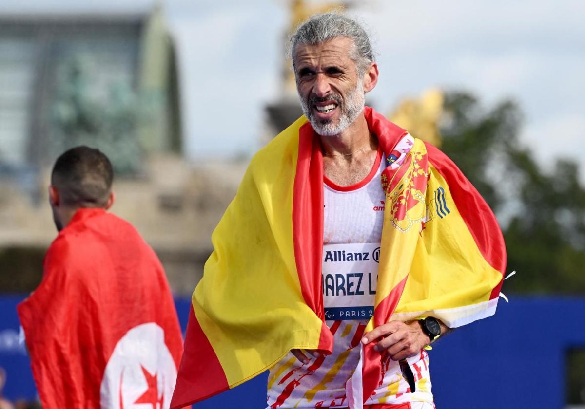 Alberto Suárez Laso, al finalizar la carrera