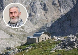 Refugio de Jou de los Cabrones, en los Picos de Europa, donde había reservado plaza para pasar la noche el montañero desaparecido.