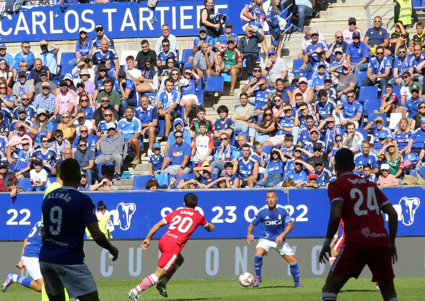 Las imágenes que deja el partido entre el Real Oviedo y el Cartagena