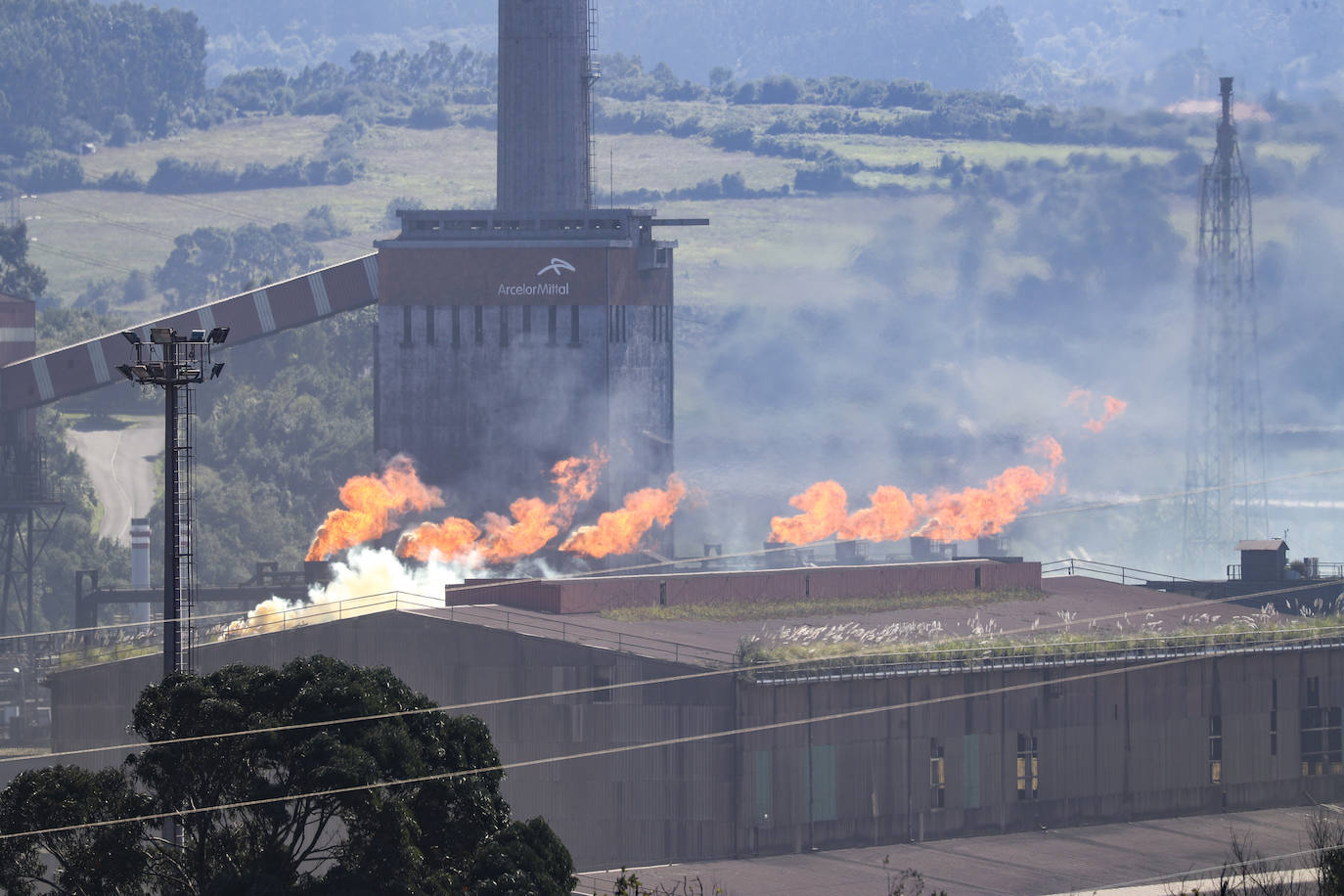 La grave explosión en Arcelor, en imágenes