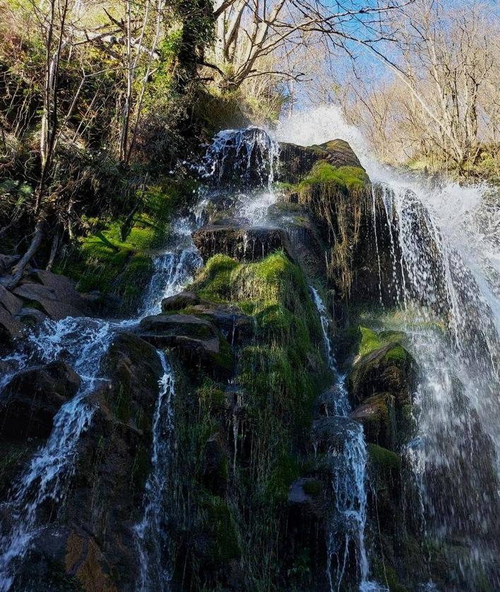 Imagen secundaria 2 - Braña Espines, uno de los lugares por los que pasa la ruta a Peña Manteca/ vistas a los Picos de Europa desde el mágico bosque de Peloñu/ cascada de Xurbeo