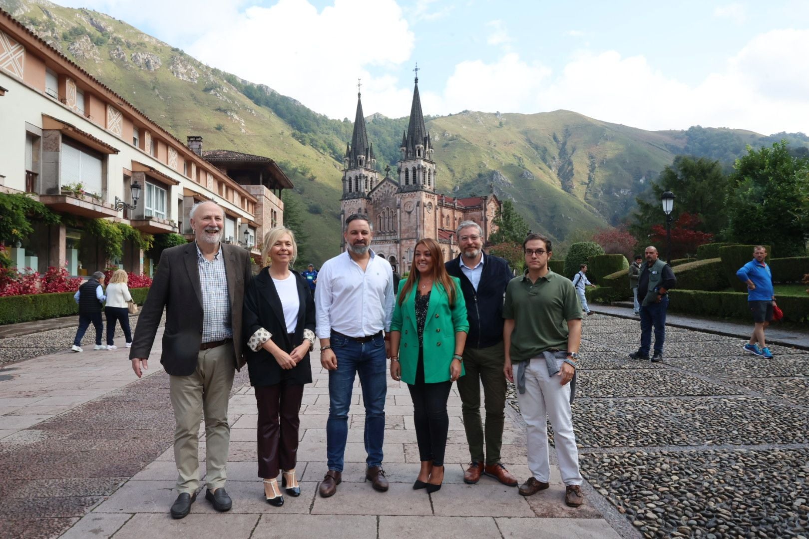 Santiago Abascal, en Cangas de Onís