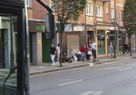 Zona en la que se produjo el accidente, en la avenida de Galicia.