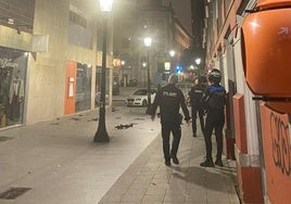 La Policía Nacional se desplazó hasta el lugar del incidente, en la calle Conde Guadalhorce.