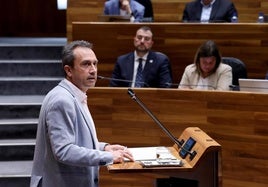 Ovidio Zapico, durante su intervención en el debate del estado de la región.