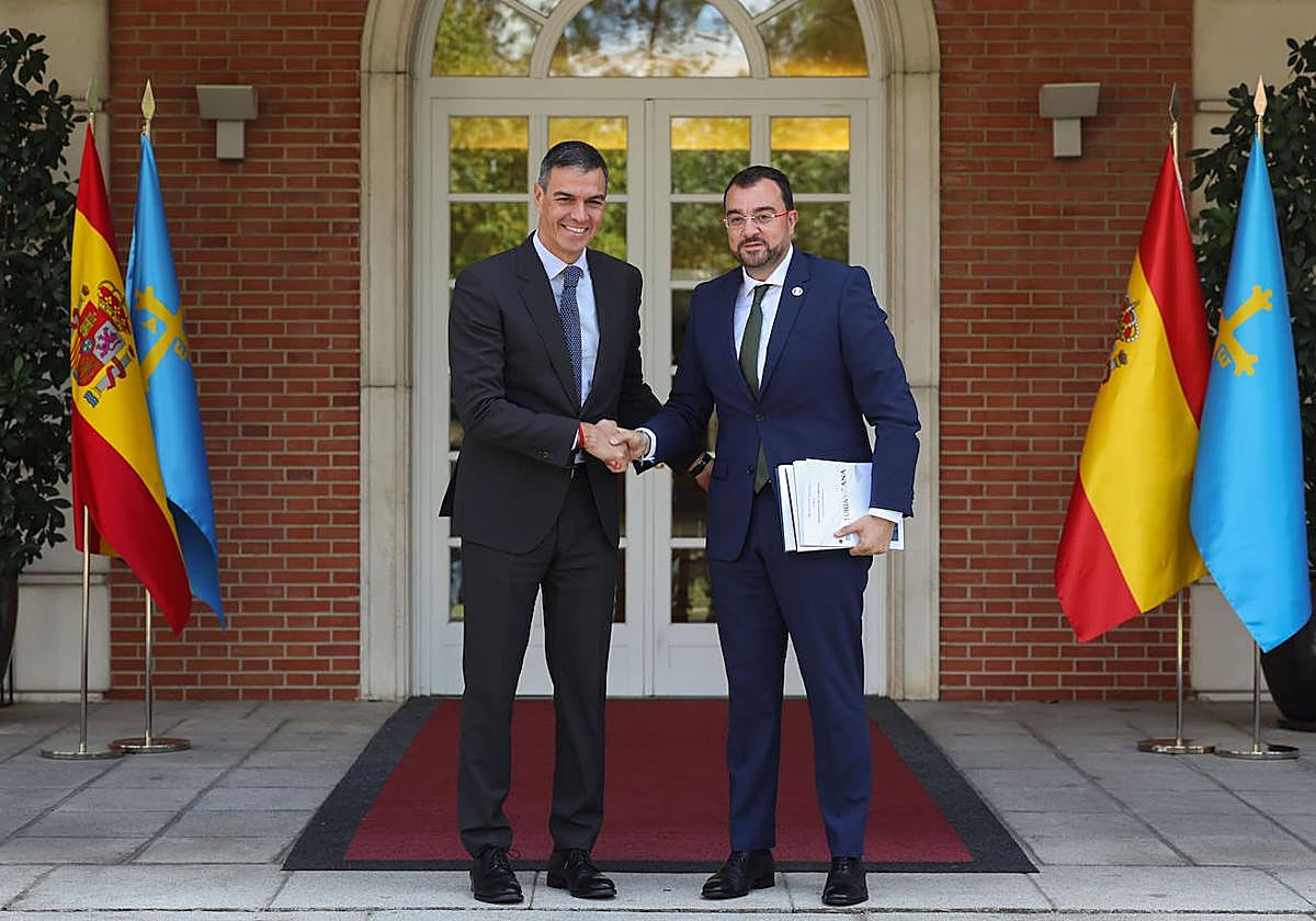 Barbón y Sánchez, en el encuentro de esta semana.