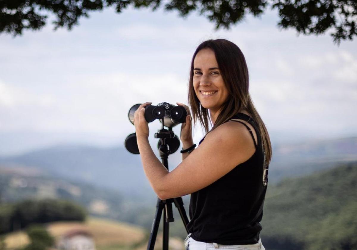 Lucía González Cuesta, Mujer Rural de Asturias 2024, en los montes del Principado.