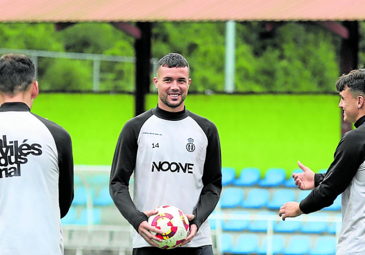 Kevin Bautista, en un entrenamiento en La Toba.