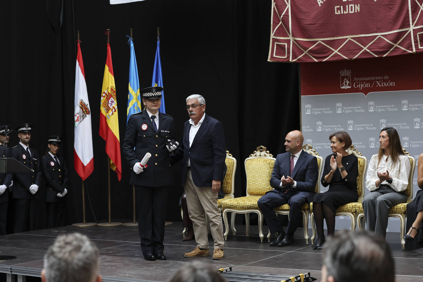 La celebración de la Policía Local de Gijón, en imágenes