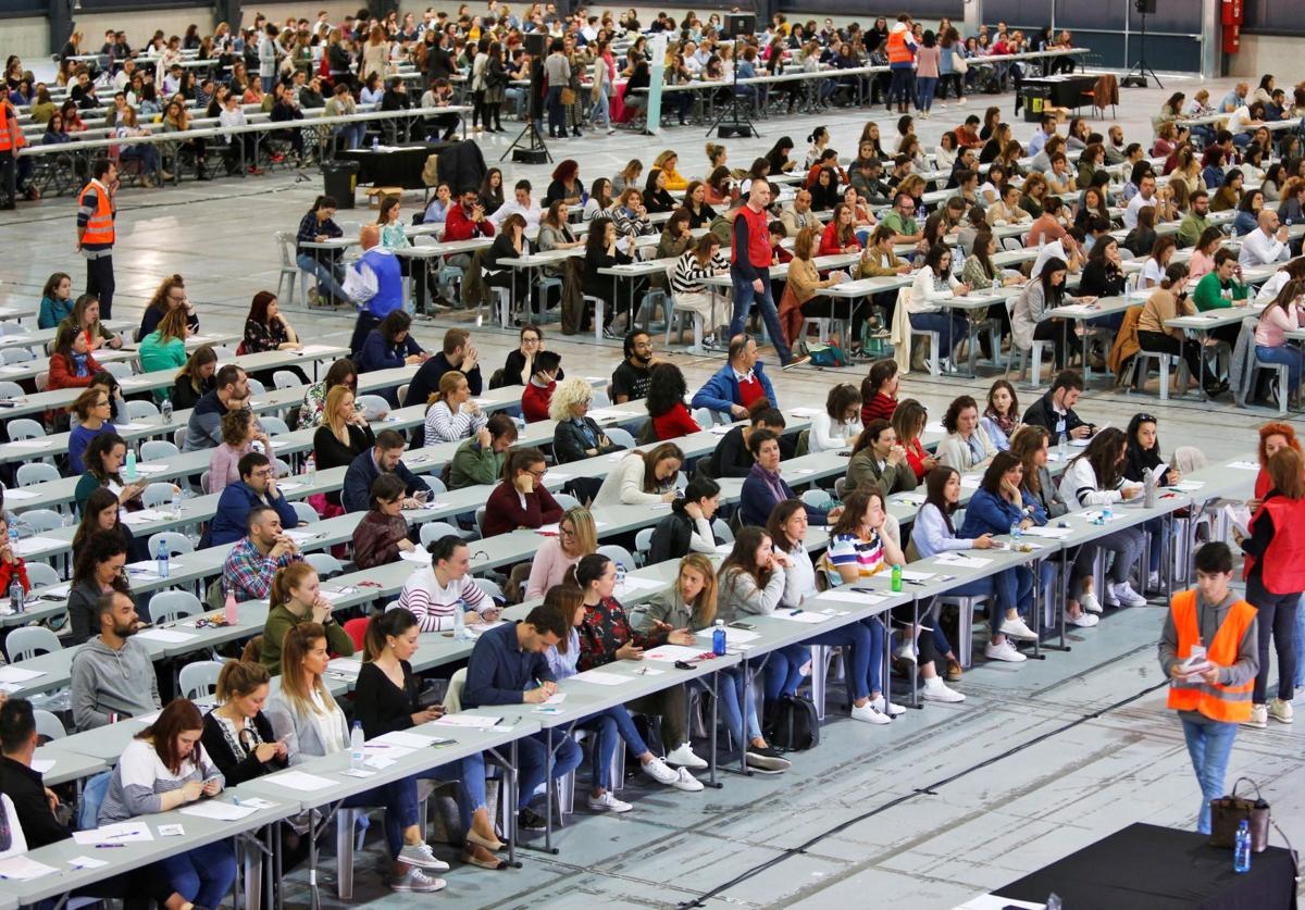 Examen de oposición en Asturias durante una convocatoria pasada.