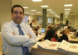 Juan Carlos Martínez Gauna, en la Redacción de EL COMERCIO en su etapa como director.