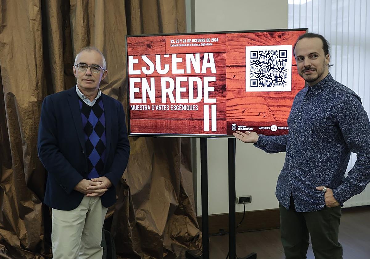 Antón García y Luis Alija durante la presentación de la programación.