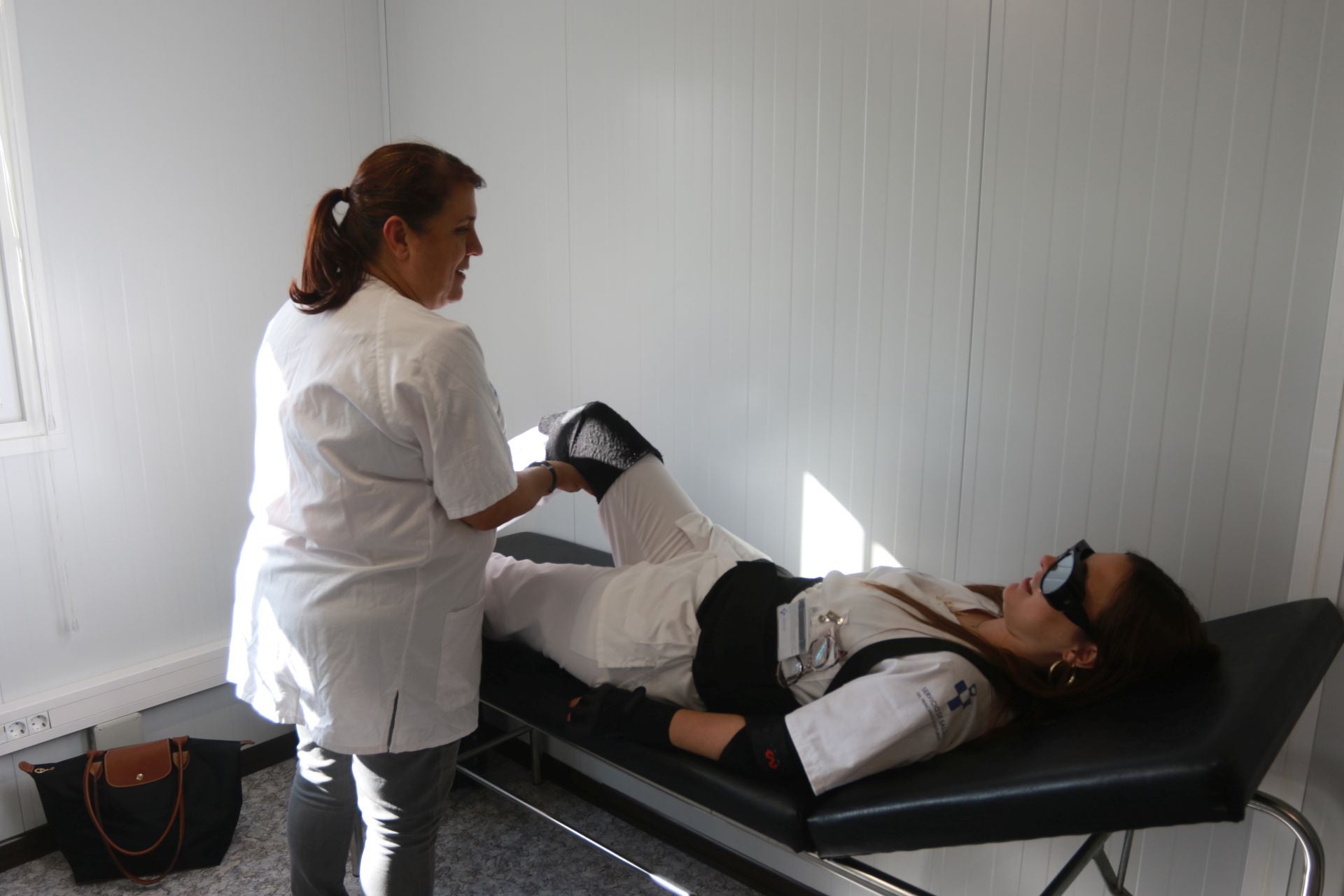 Entrenamientos ante emergencias en el Hospital de Cabueñes