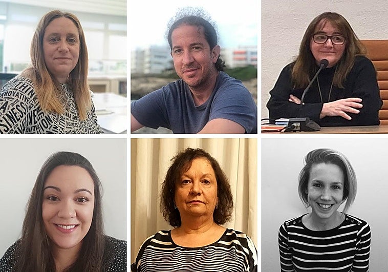 Nerea Monroy, Toni Echeverría, Trinidad Suárez, Laura Gallego-Alberto Martín, Carmen Trigo Villarino y Sara Marsillas.