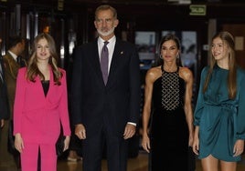 La Familia Real, durante los Premios Princesa del año anterior.