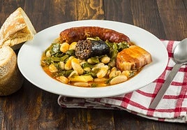 Un plato de pote asturiano