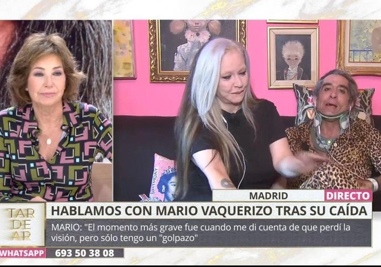 En la imagen, el cantante y Olvido hablan con Ana Rosa Quintana. En el vídeo, Alaska da la última hora sobre el estado de salud de Mario Vaquerizo.