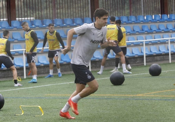 Javi Mecerreyes, esta mañana en La Toba.