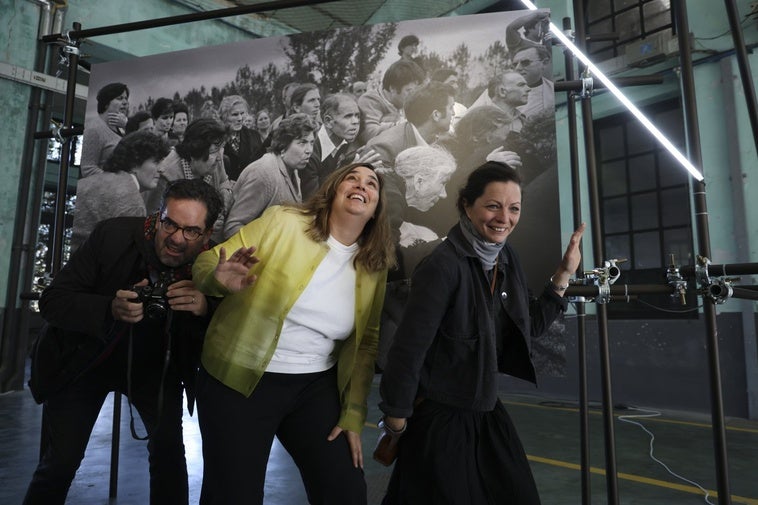 Thomas Dworzak, Cristina de Middel y Olivia Arthur en la inauguración institucional de la exposición dedicada a Magnum.