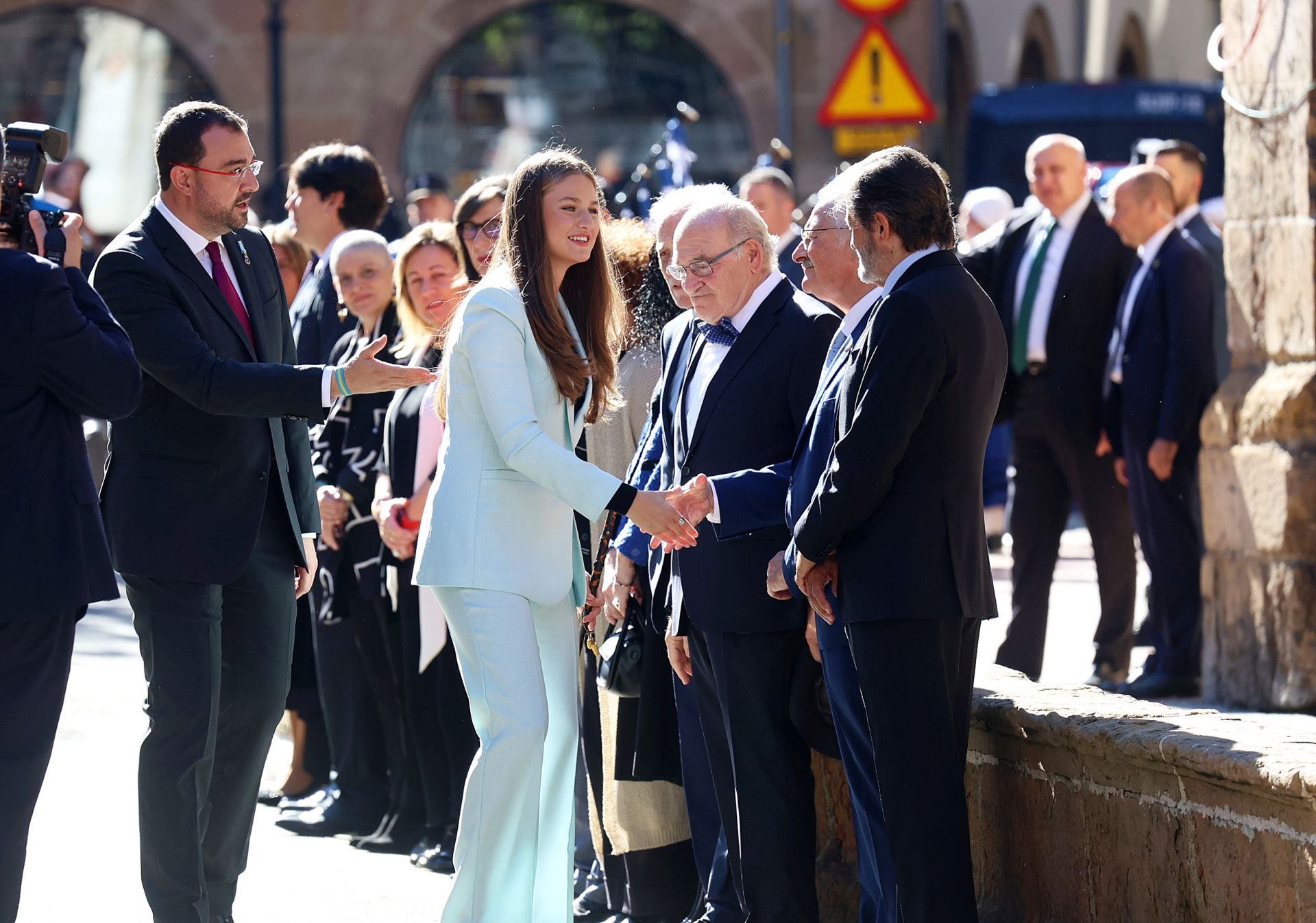 Multitudinario recibimiento a la Princesa Leonor en Oviedo