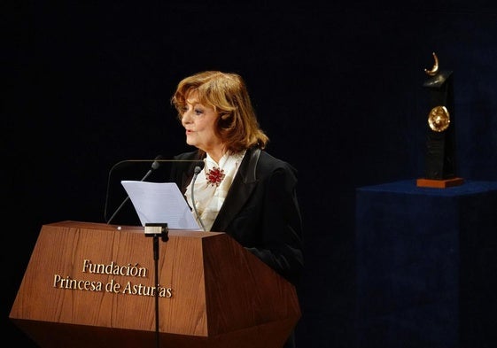 Ana Blandiana, en el Teatro Campoamor.