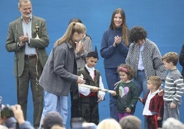 La Princesa Leonor, en Sotres Pueblo Ejemplar de Asturias.